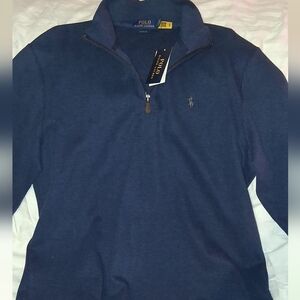 Ralph Lauren Blue Zip-Up Sweater